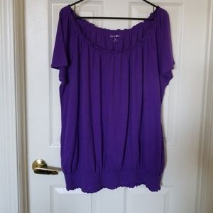 FASHION BUG PURPLE TOP SIZE 2X